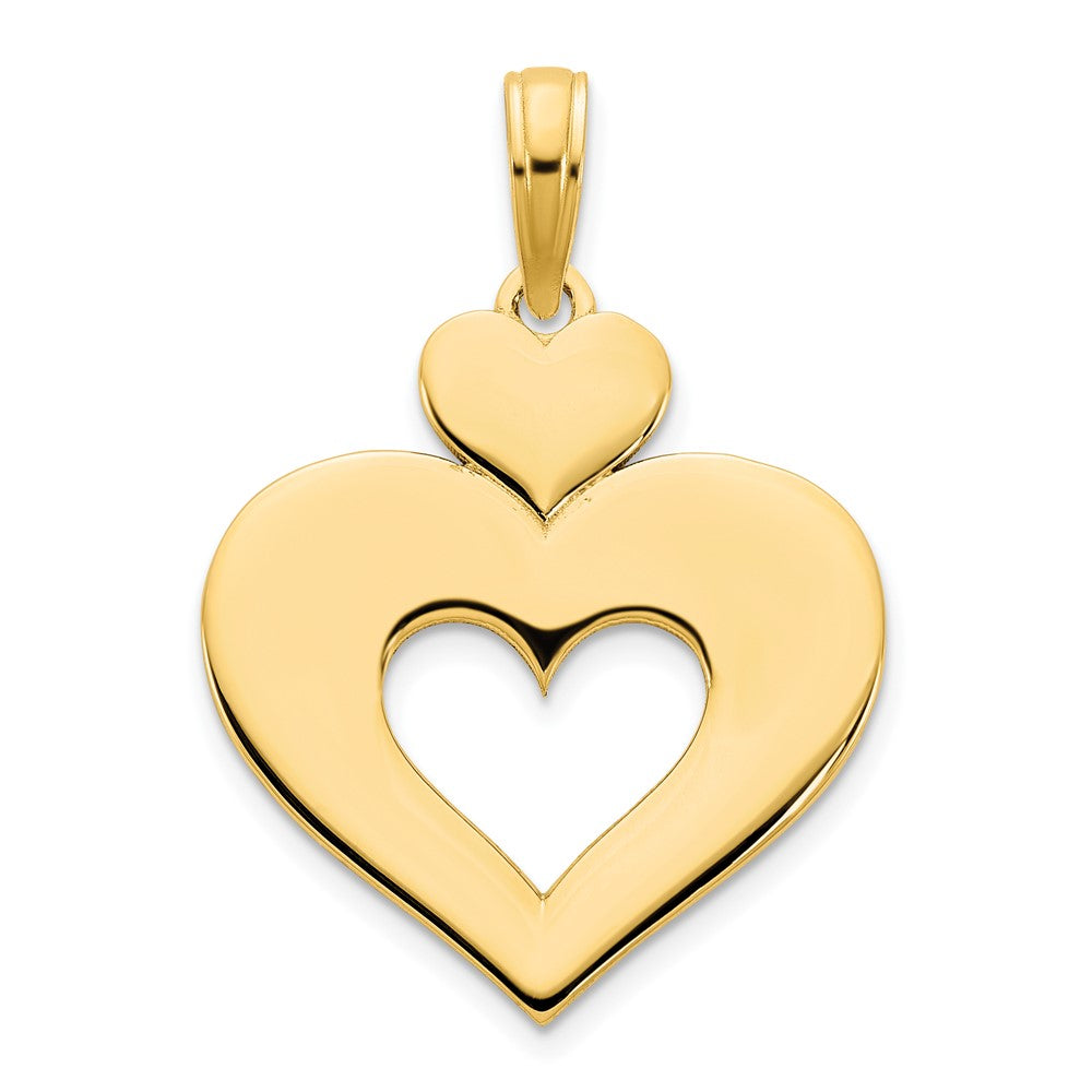 14ky Cut Out Heart Pendant