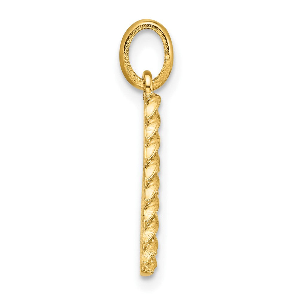 14ky Fancy Twist Letter V