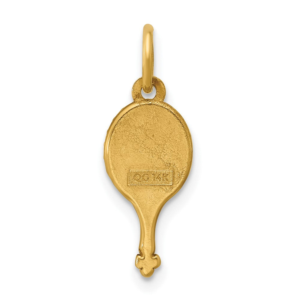 14k Two-tone Fancy Hand Mirror Charm