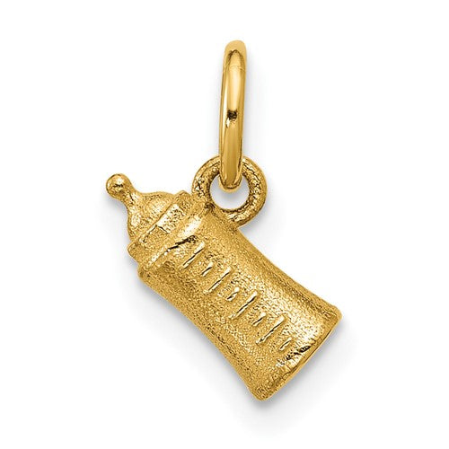 14K Polished Baby Bottle Pendant