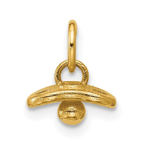14K Polished Baby Binky Pendant
