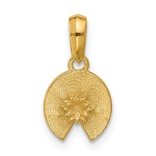 14K Polished Lily Pad Pendant