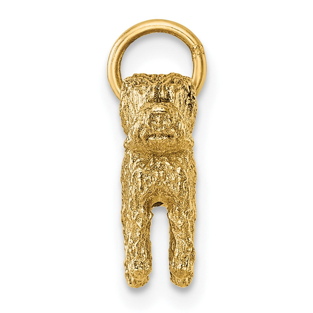 14K Polished Furry Lab Pendant