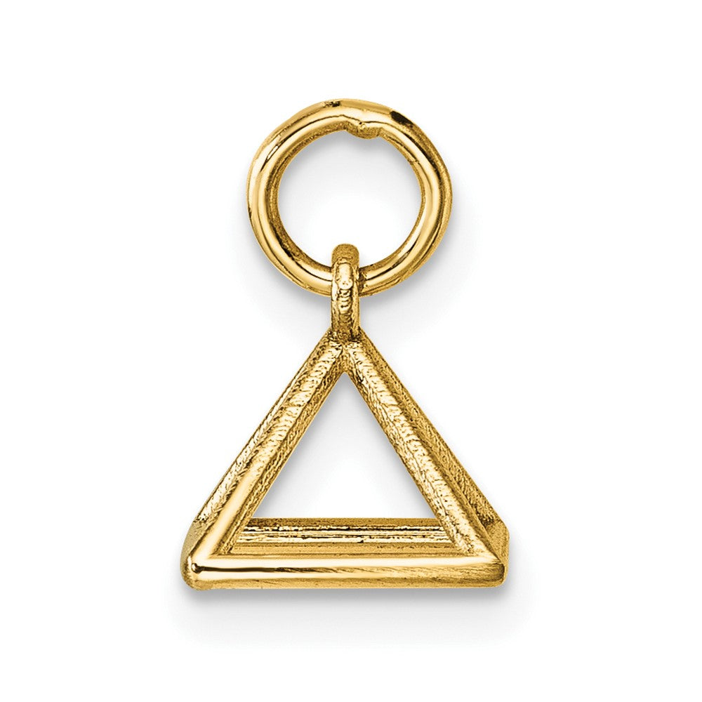 14K Polished Rectangular Pyramid Shape Pendant