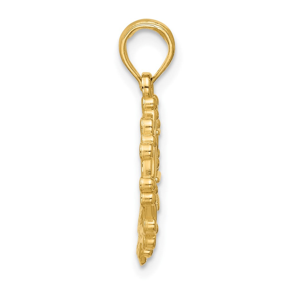 14K Polished Eiffel Tower Pendant