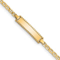 14k Children's Anchor Link ID Bracelet