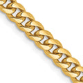 14k 4.25mm Solid Miami Cuban Chain