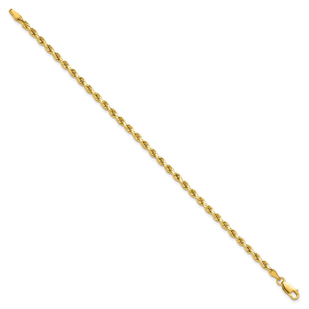 14k 3.0mm Semi-solid D/C Rope Chain
