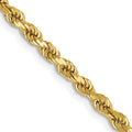 14k 3.0mm Semi-solid D/C Rope Chain