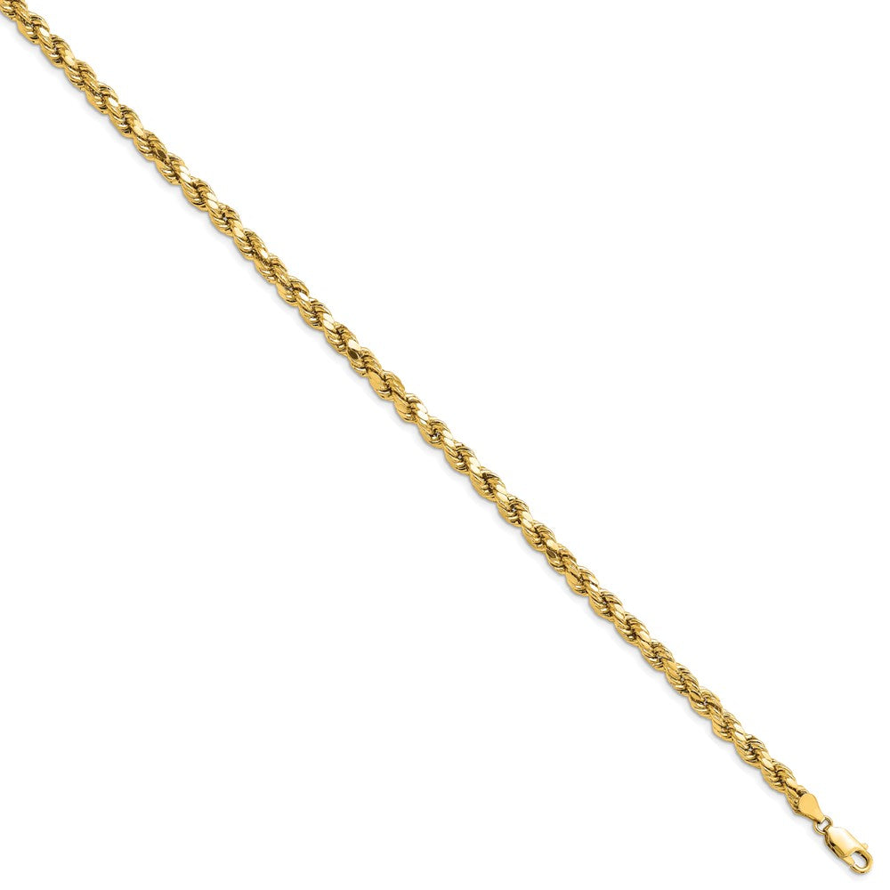 14k 4.9mm Semi-solid D/C Rope Chain