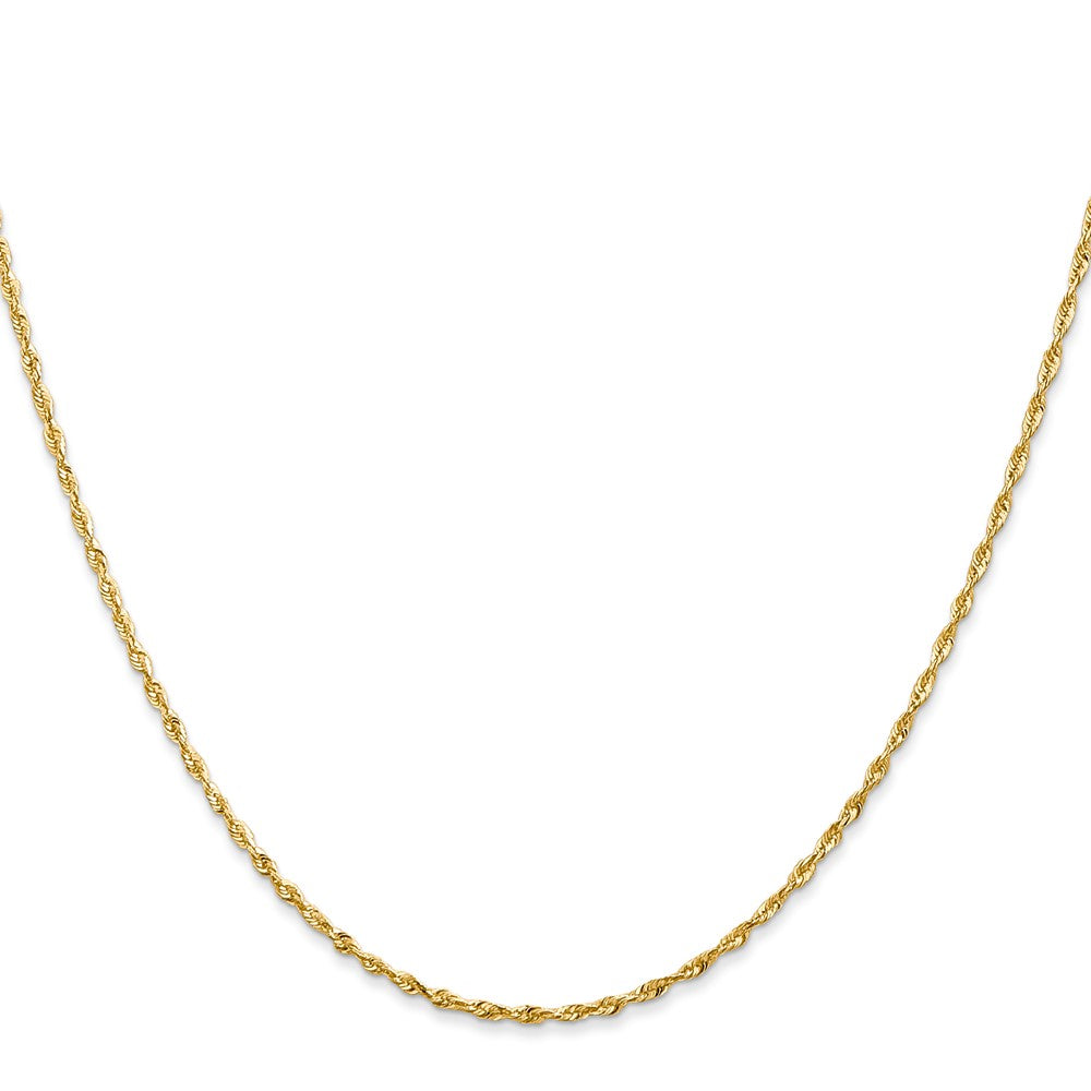 14k 1.5mm Ultra D/C Lightweight Rope Chain
