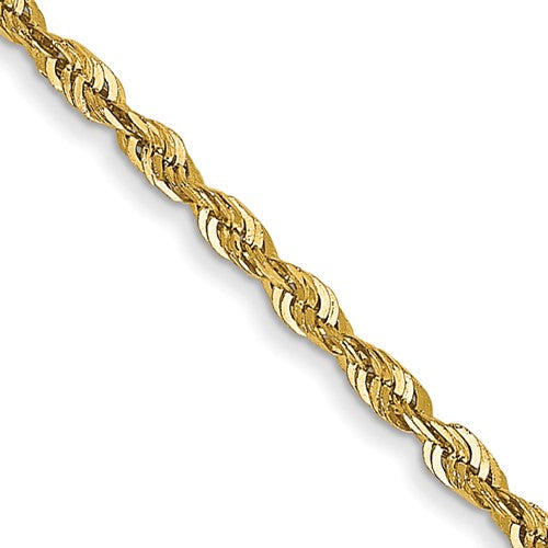 14k 1.5mm Ultra D/C Lightweight Rope Chain