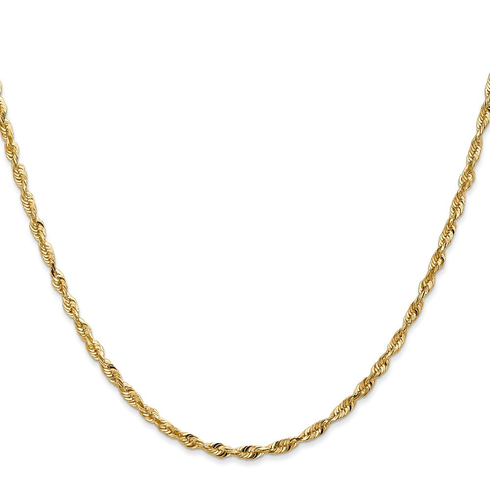 14k 2.5mm Ultra D/C Lightweight Rope Chain