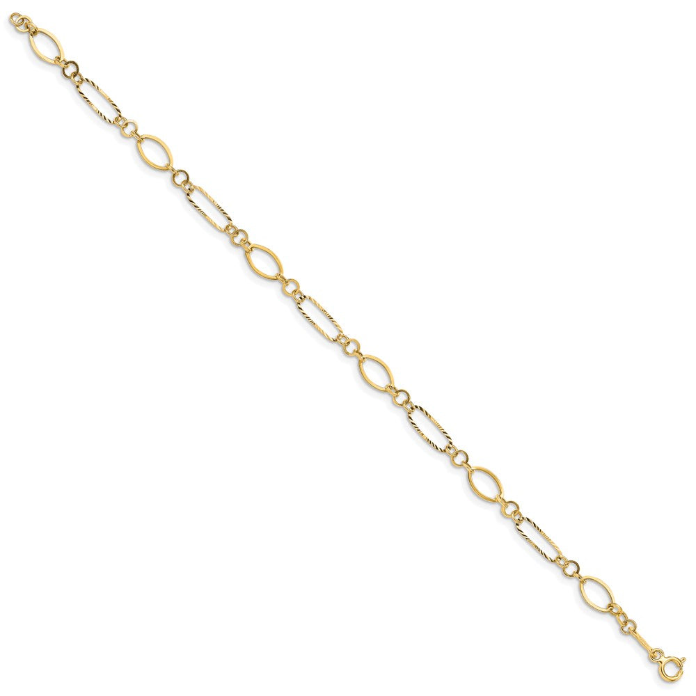 14k Oval Link Bracelet