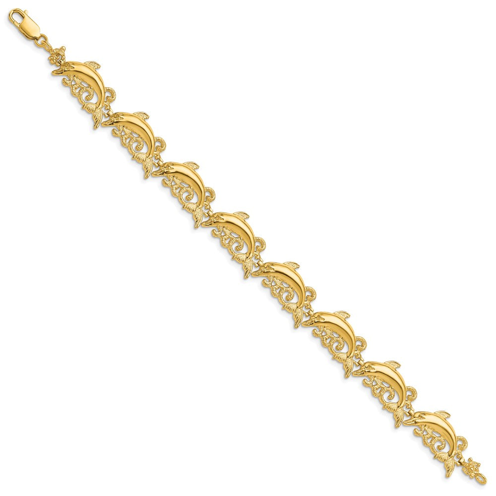 14k Dolphin Bracelet