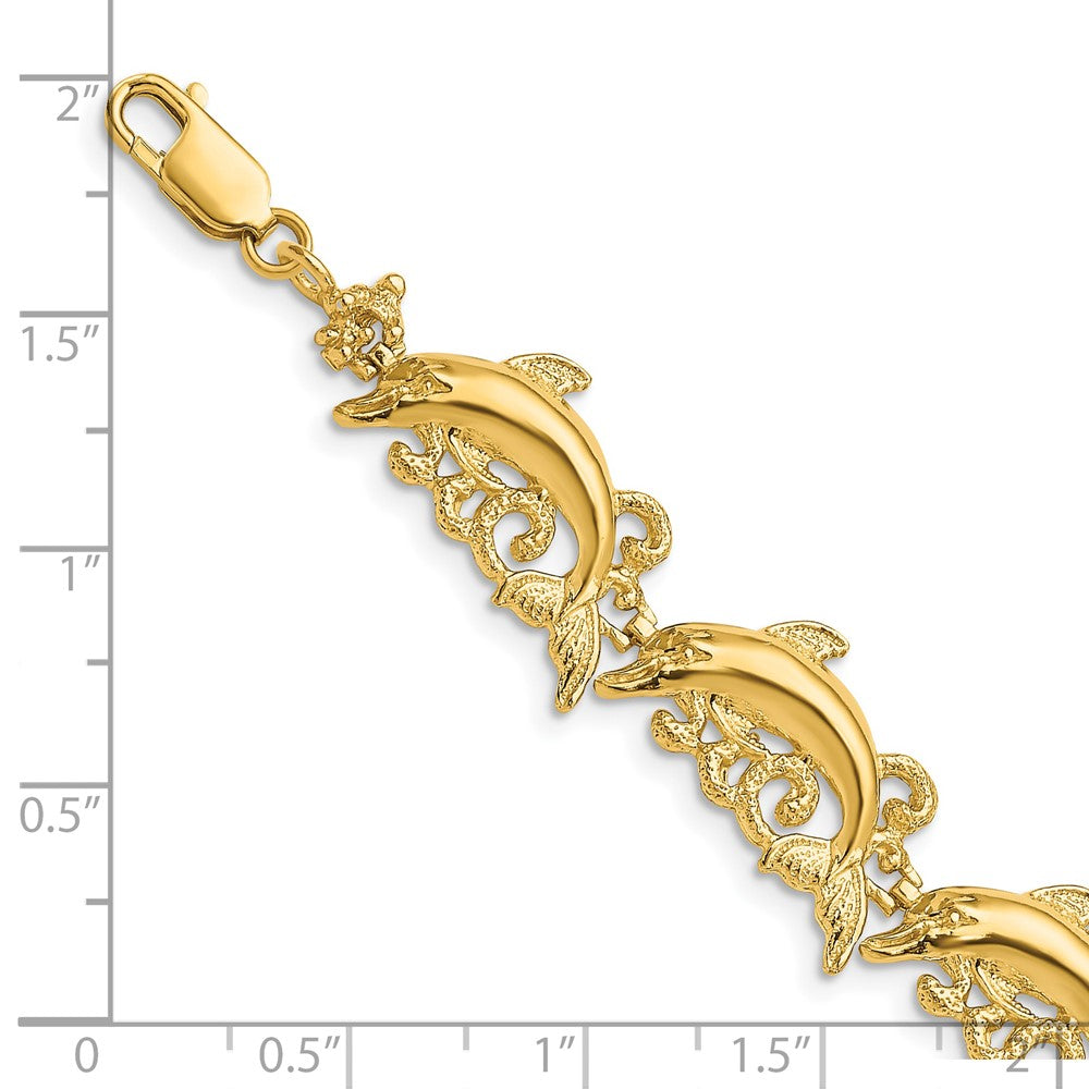 14k Dolphin Bracelet
