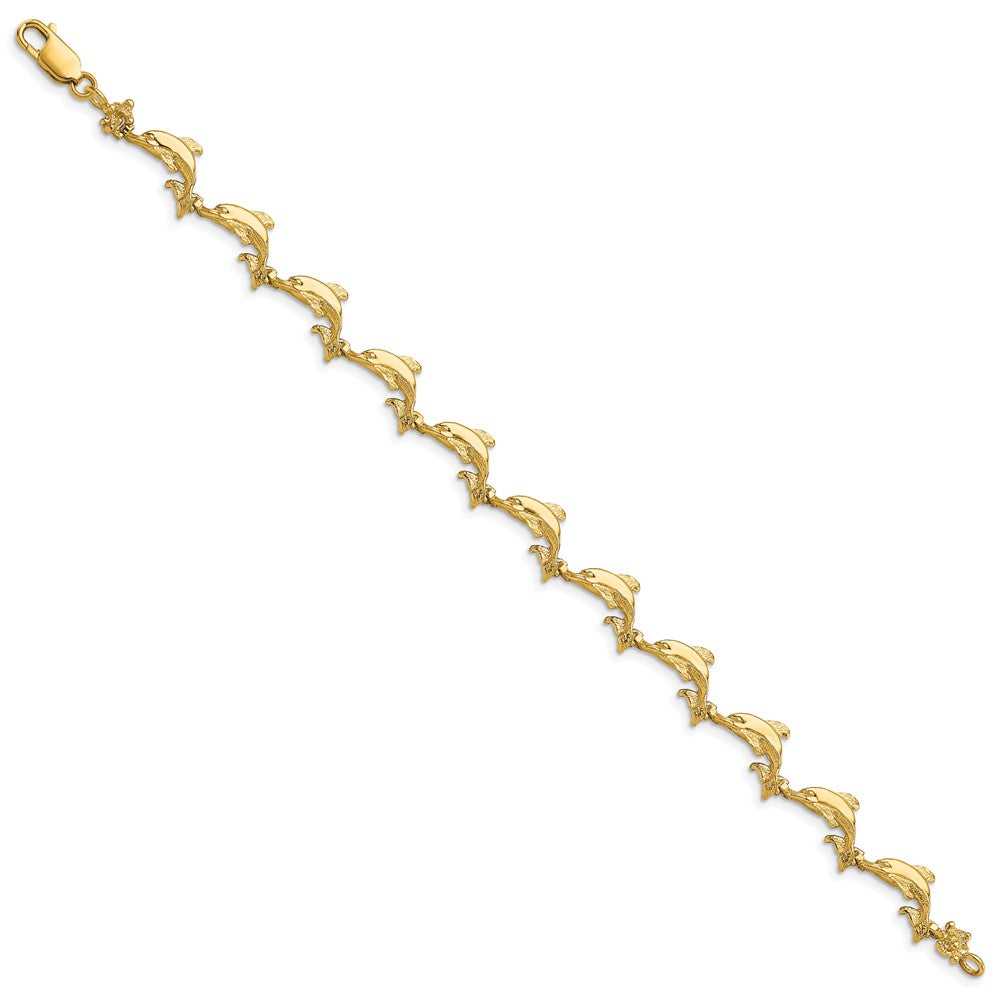 14k Dolphin Bracelet