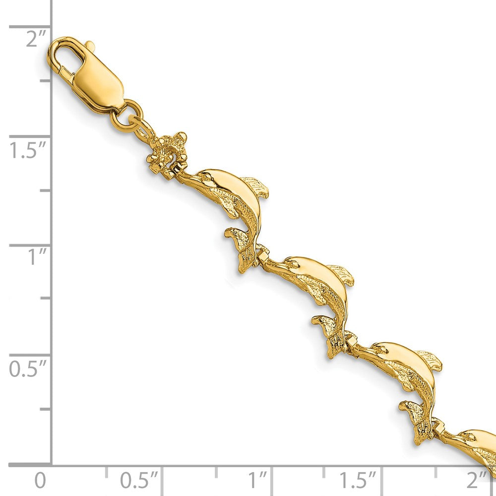 14k Dolphin Bracelet