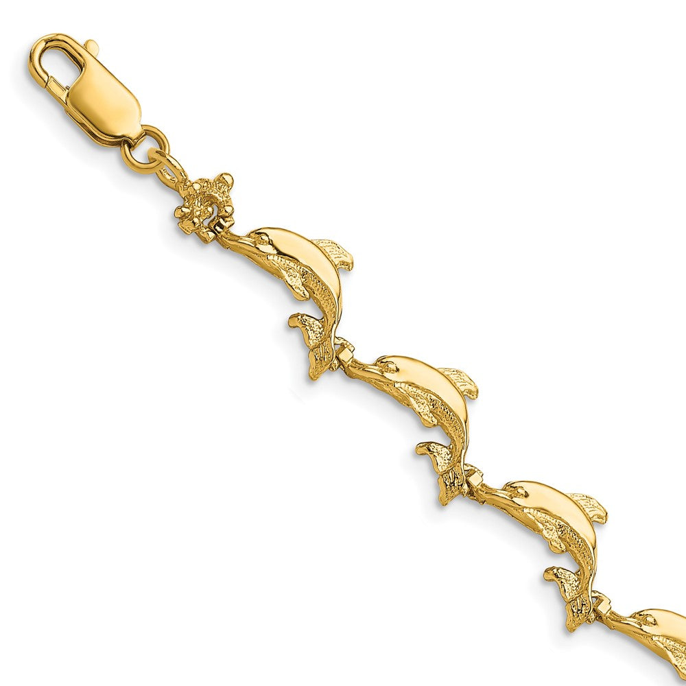 14k Dolphin Bracelet