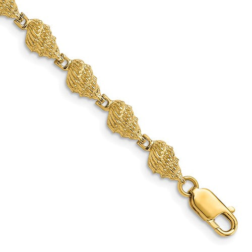 14k Conch Shell Bracelet