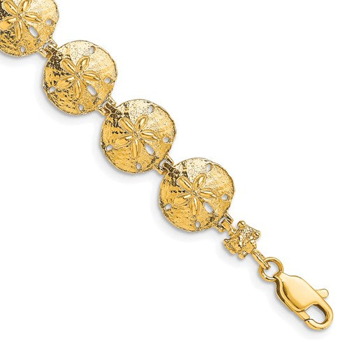 14k Sand Dollar Bracelet