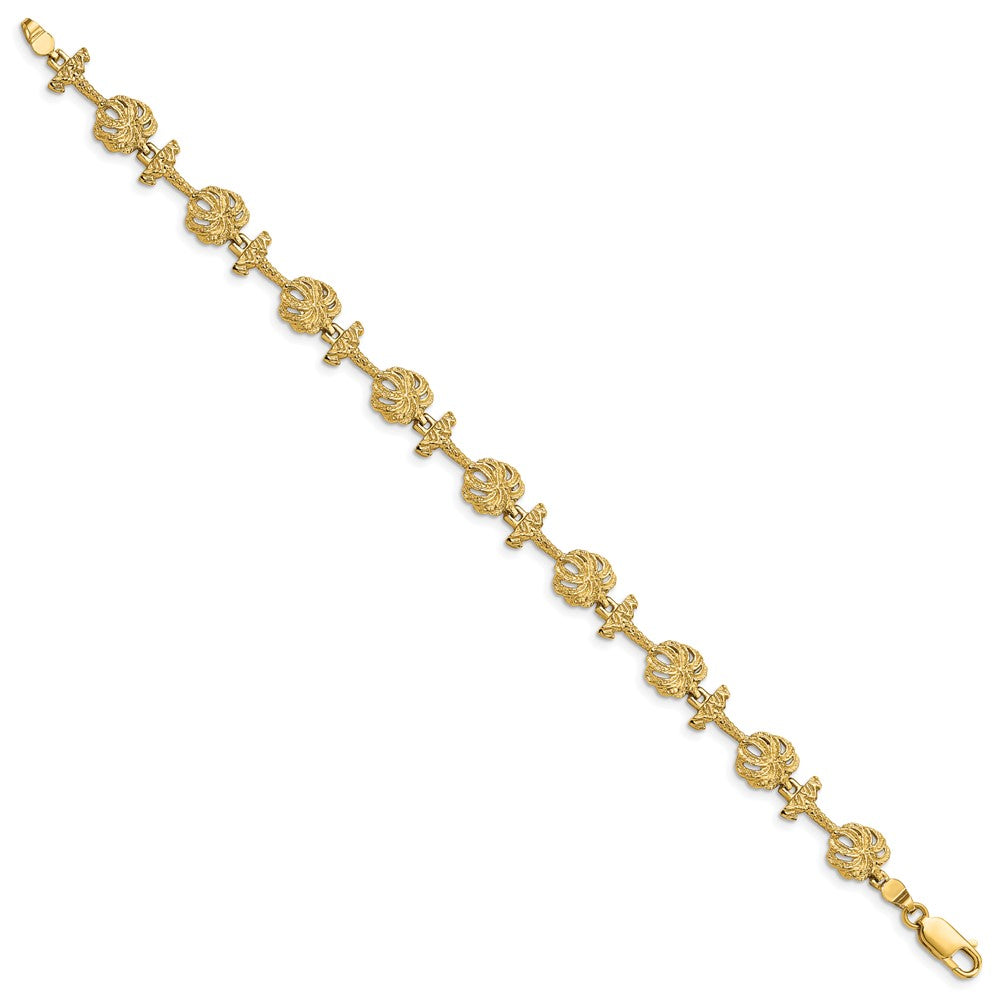 14k Palm Tree Bracelet