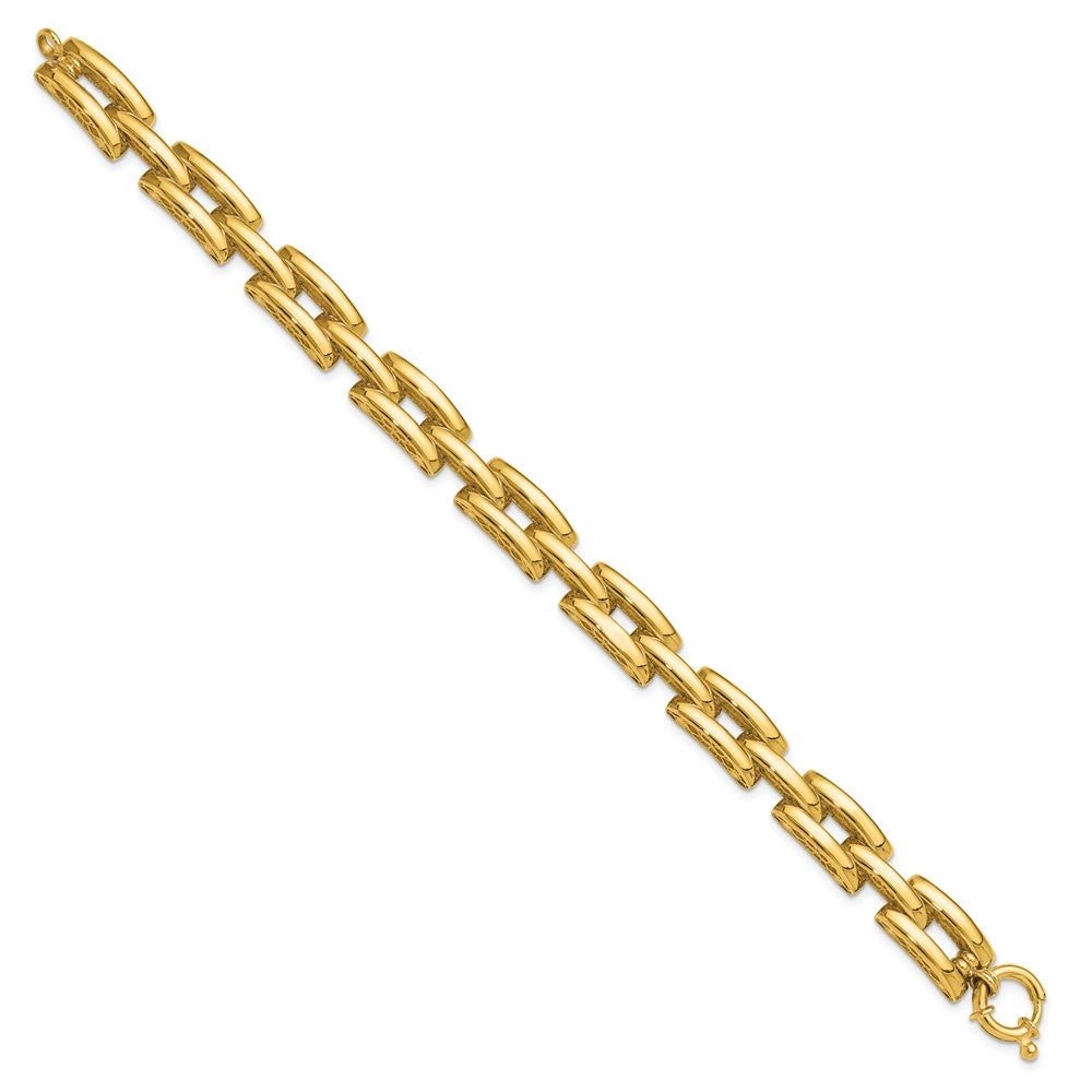 14K Polished Fancy Link Bracelet