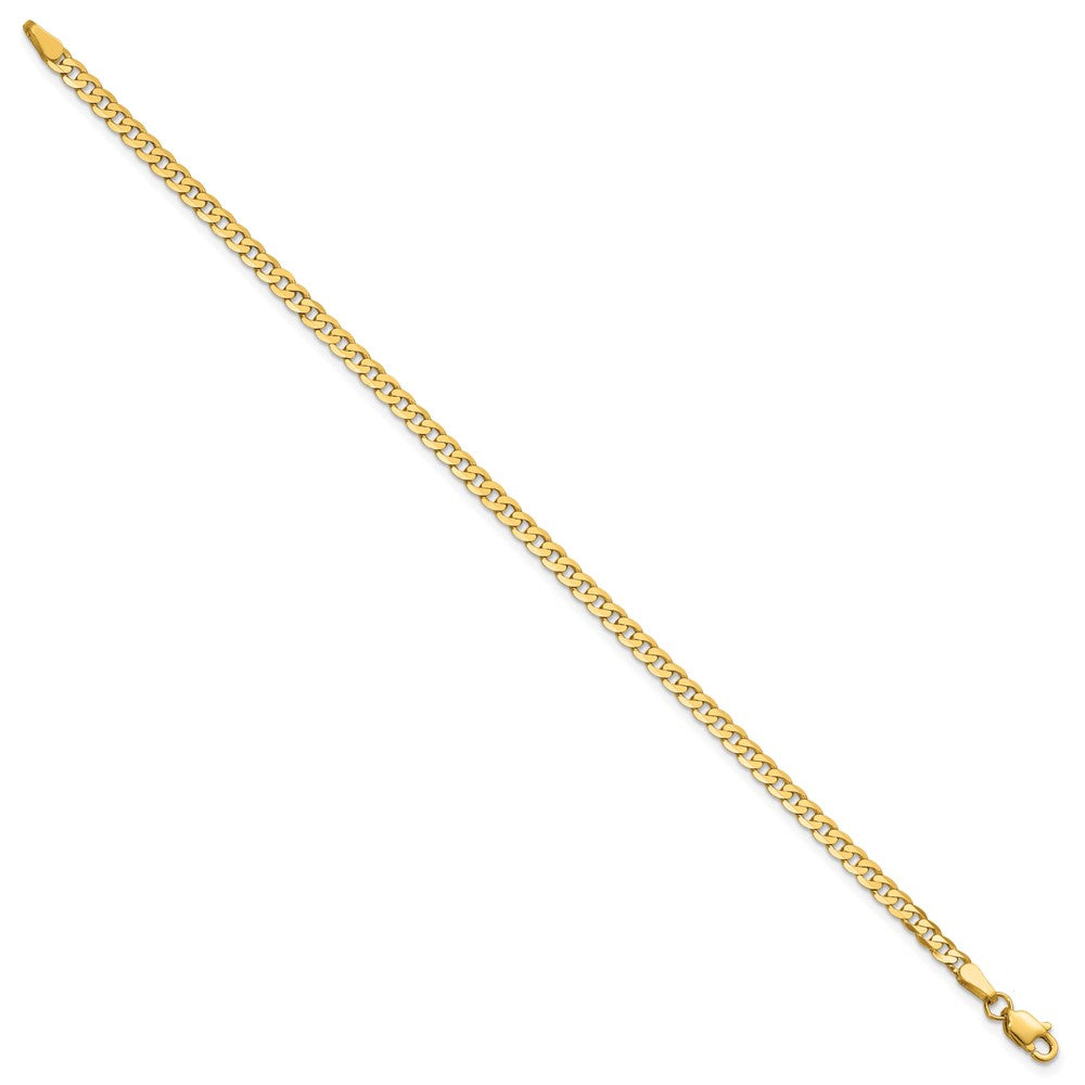 14k 2.9mm Flat Beveled Curb Chain