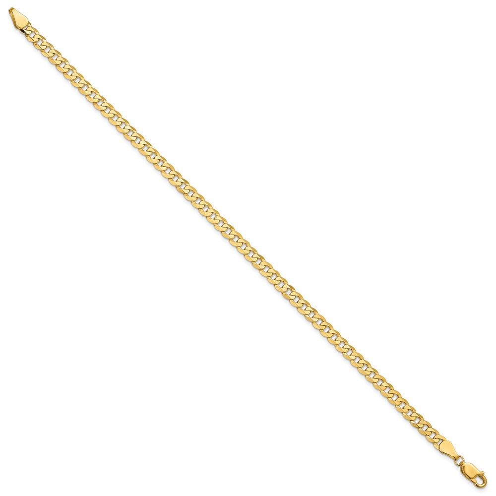 14k 4.75mm Flat Beveled Curb Chain