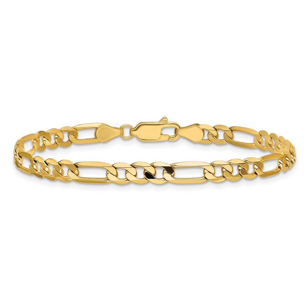 14k 4.75mm Flat Figaro Chain