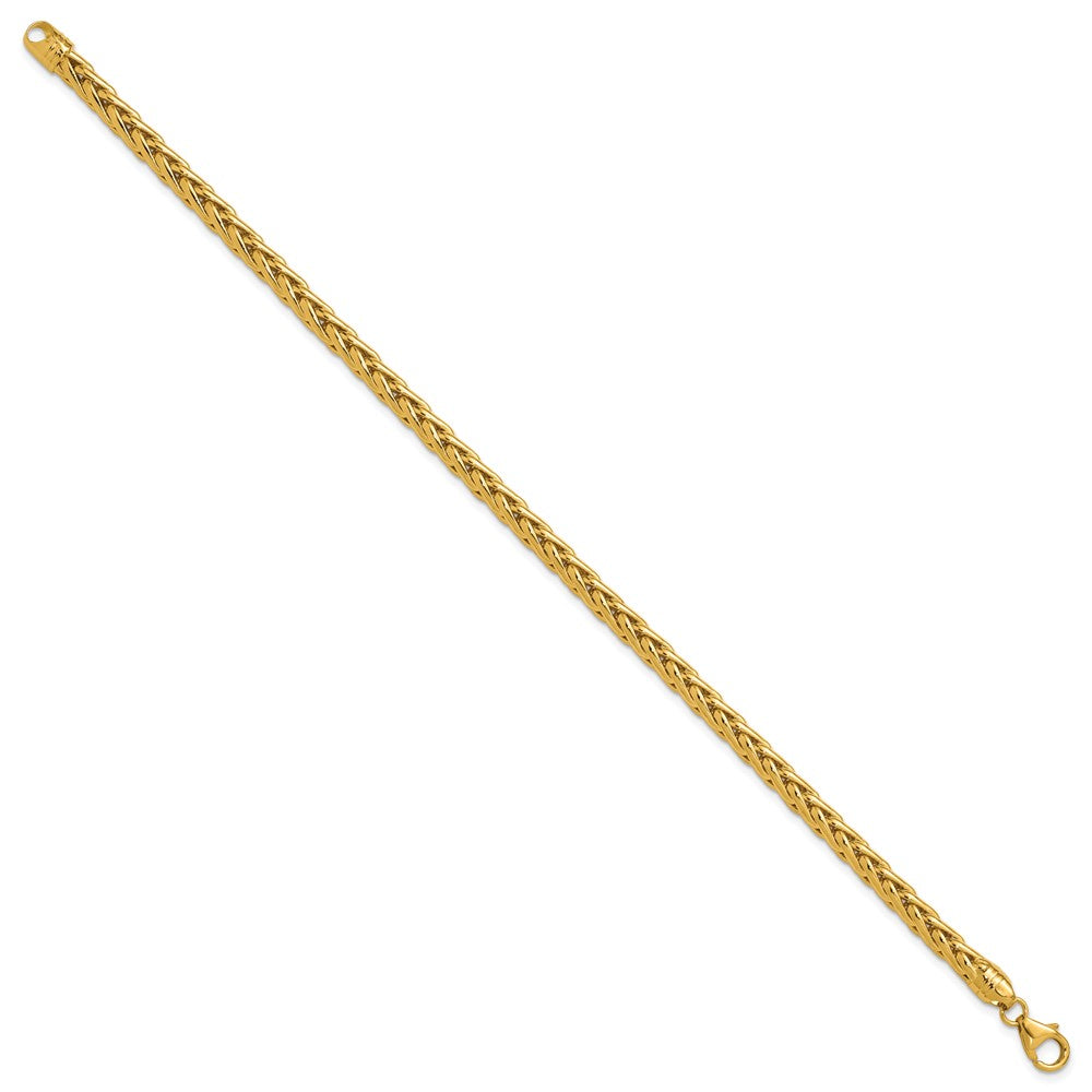14k Polished 8.5in Wheat Chain Bracelet