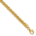 14k Polished 8.5in Wheat Chain Bracelet