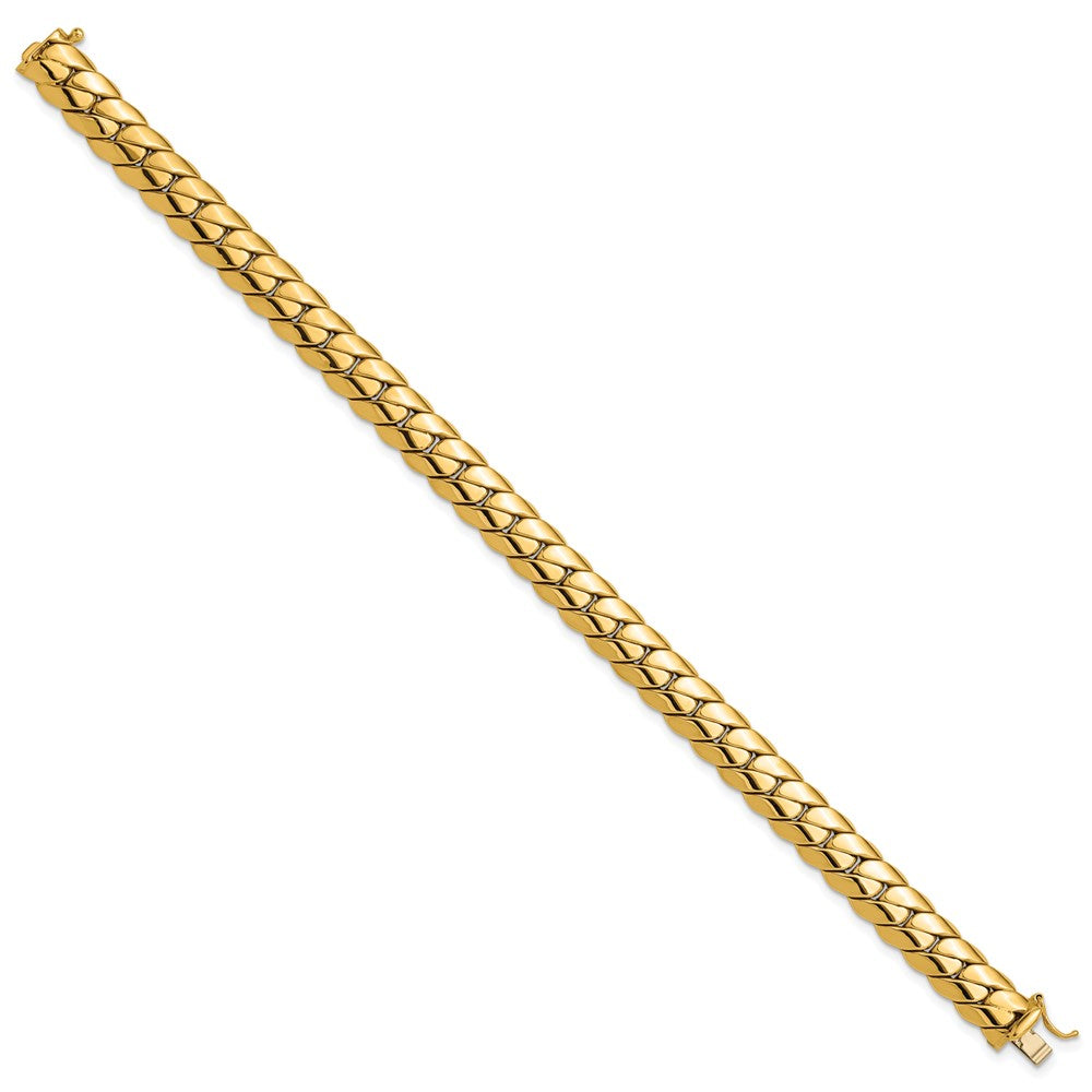14K Polished Fancy Link Men's Bracelet