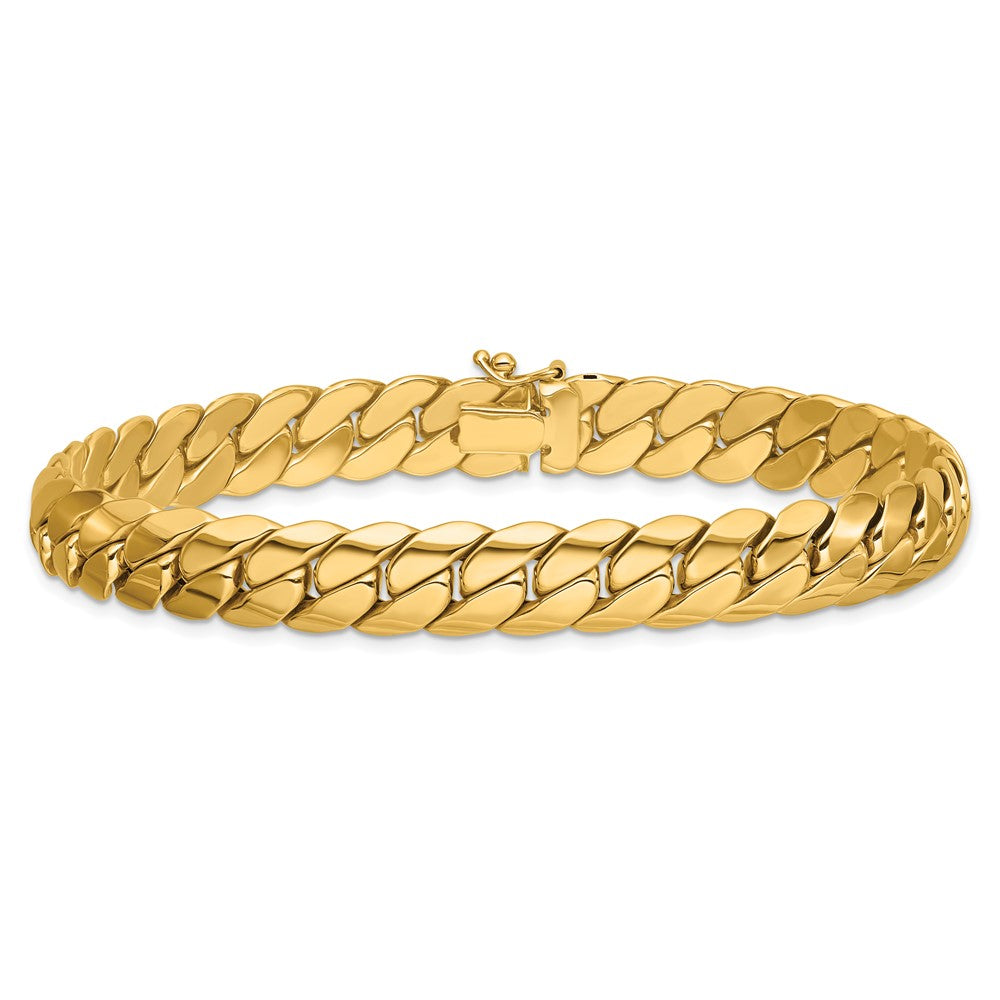 14K Polished Fancy Link Men's Bracelet