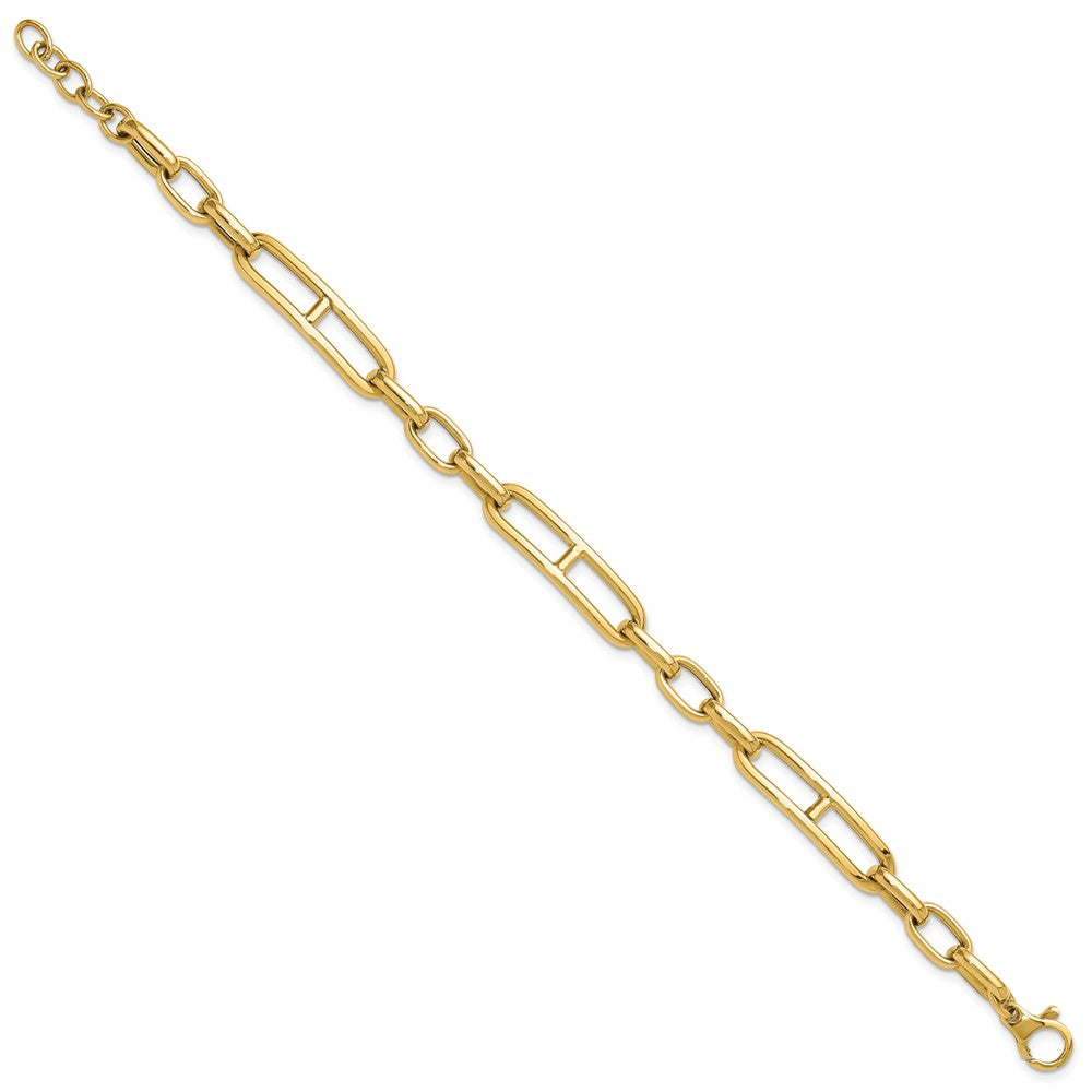 14K Fancy Link Bracelet