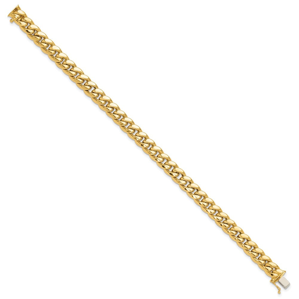 14K Polished Curb Link Men's Bracelet