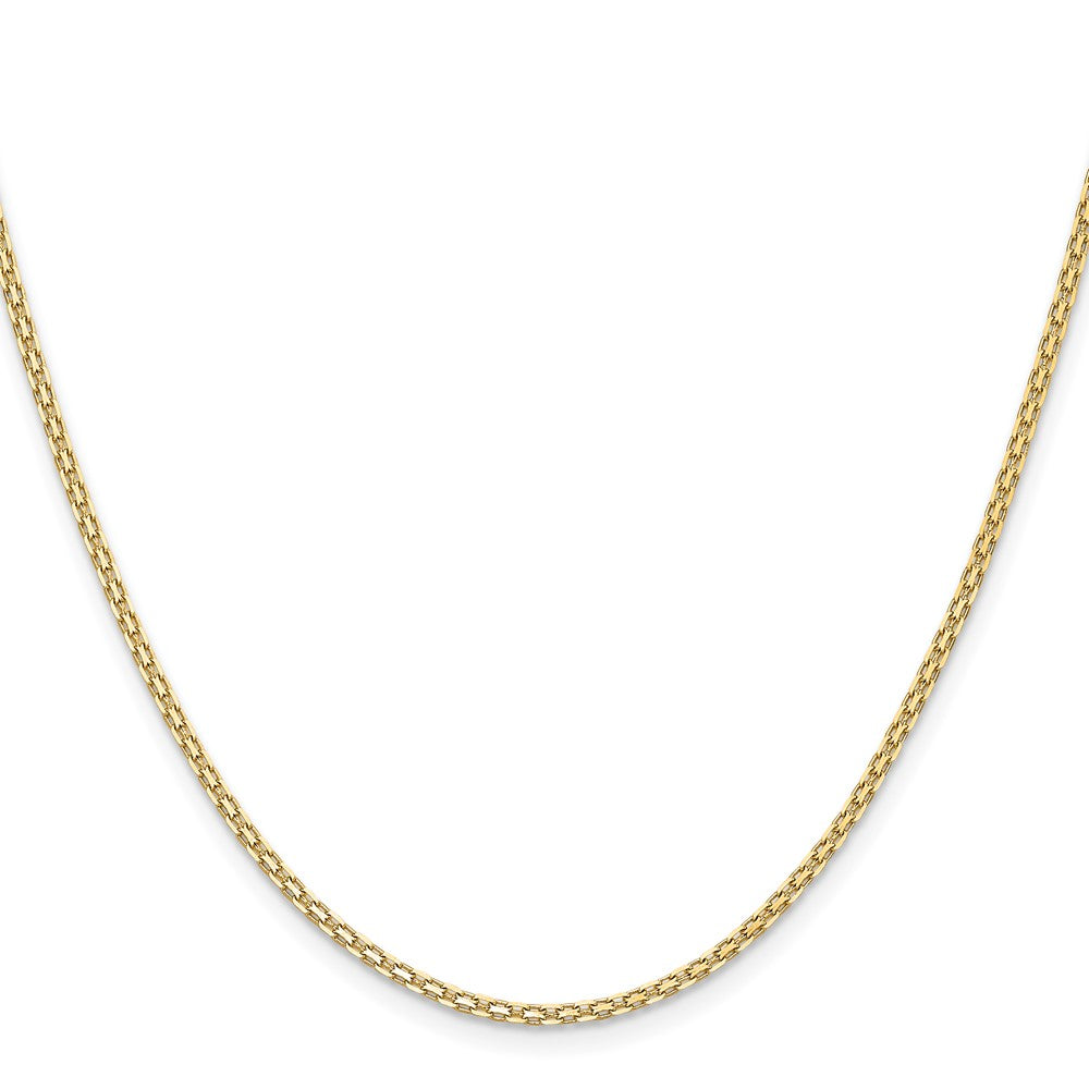 14k 1.8mm Lightweight Bismark Flat Chain
