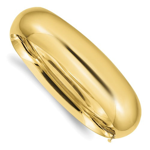 14k 11/16 High Polished Hinged Bangle Bracelet