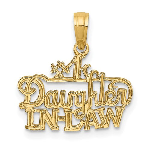 14k #1 DAUGHTER-IN-LAW Charm
