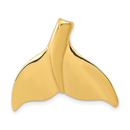14K Whale Tail Chain Slide