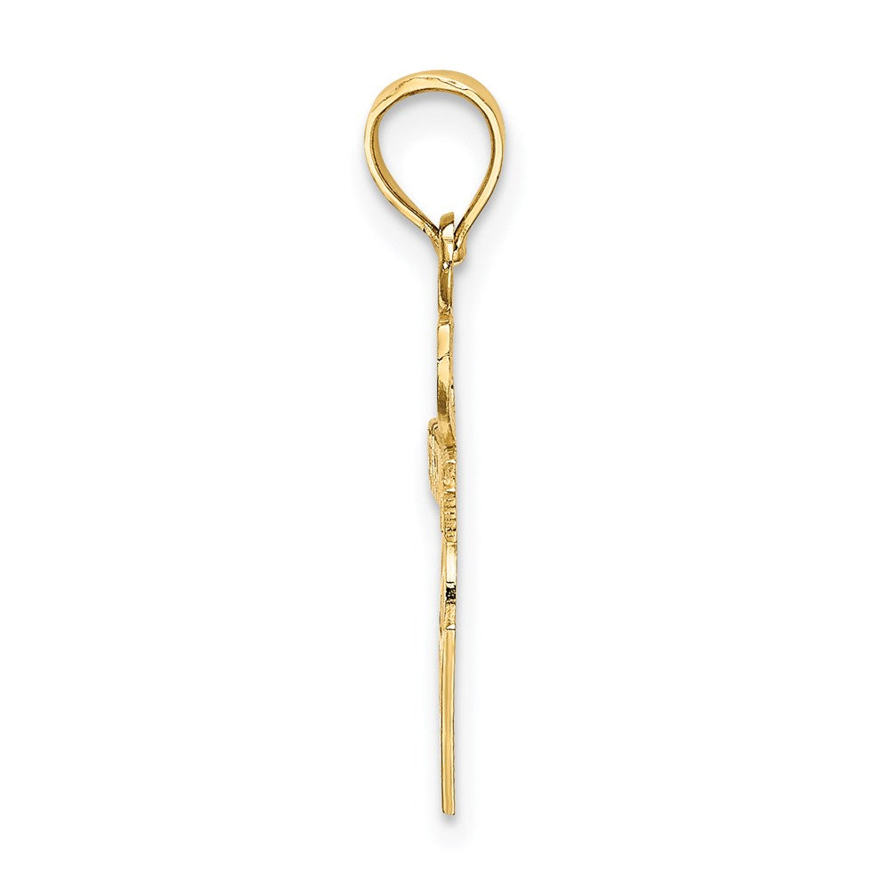 14K I HEART BASKETBALL Charm