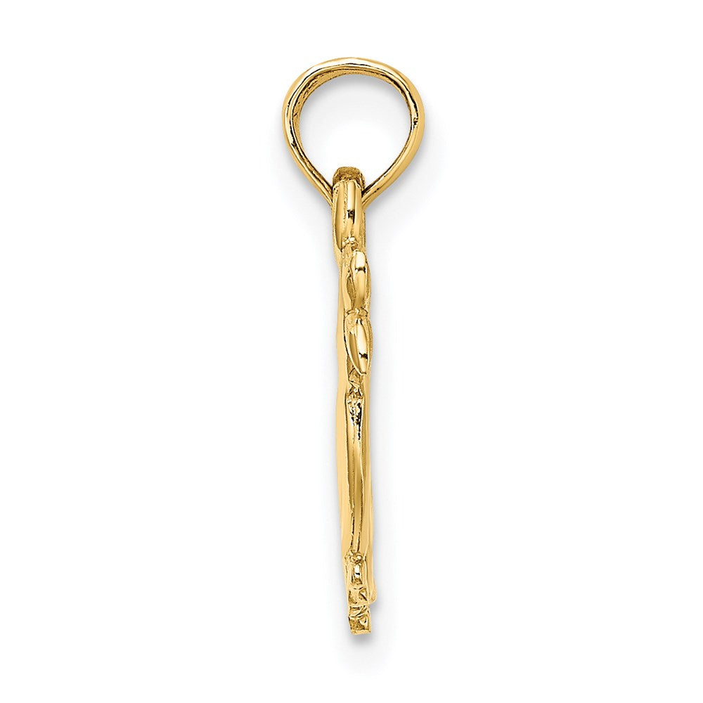 14K 3-D Two Ducks Charm