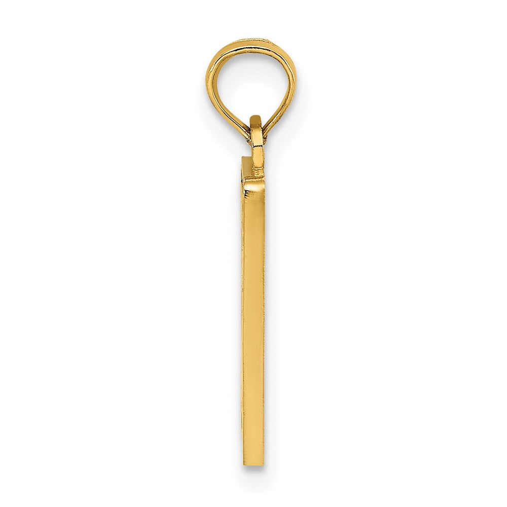 14K Enamel Mile Marker 0 / KEY WEST Charm