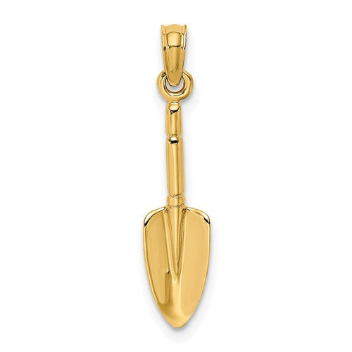 14K 3-D  Trowel Garden Tool Charm
