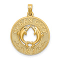 14K OCEAN CITY, NJ w/ Dolphin Charm