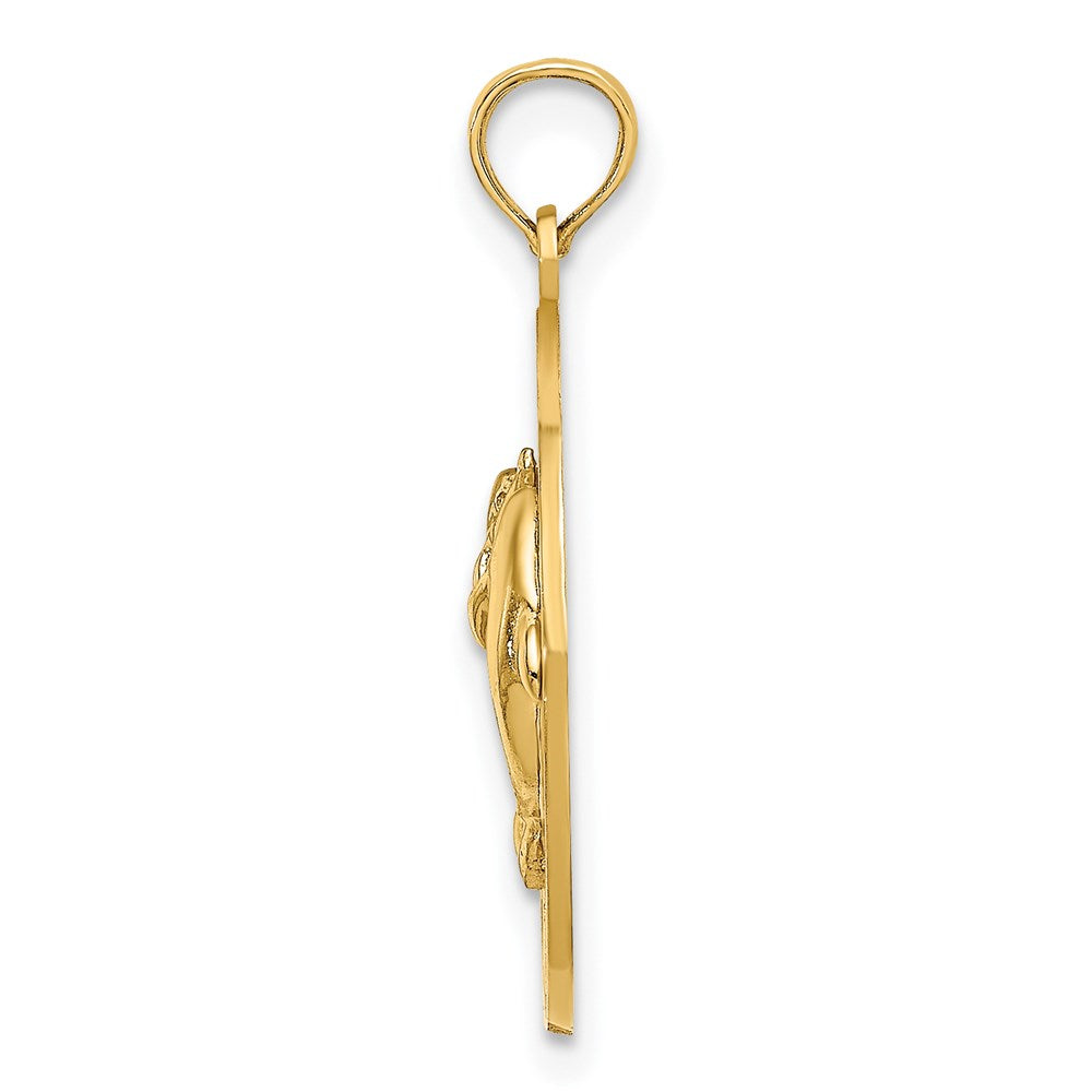 14K KENNEBUNKPORT ME Dolphins Charm