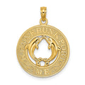 14K KENNEBUNKPORT ME Dolphins Charm