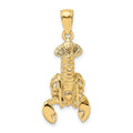 14K Moveable Lobster Charm