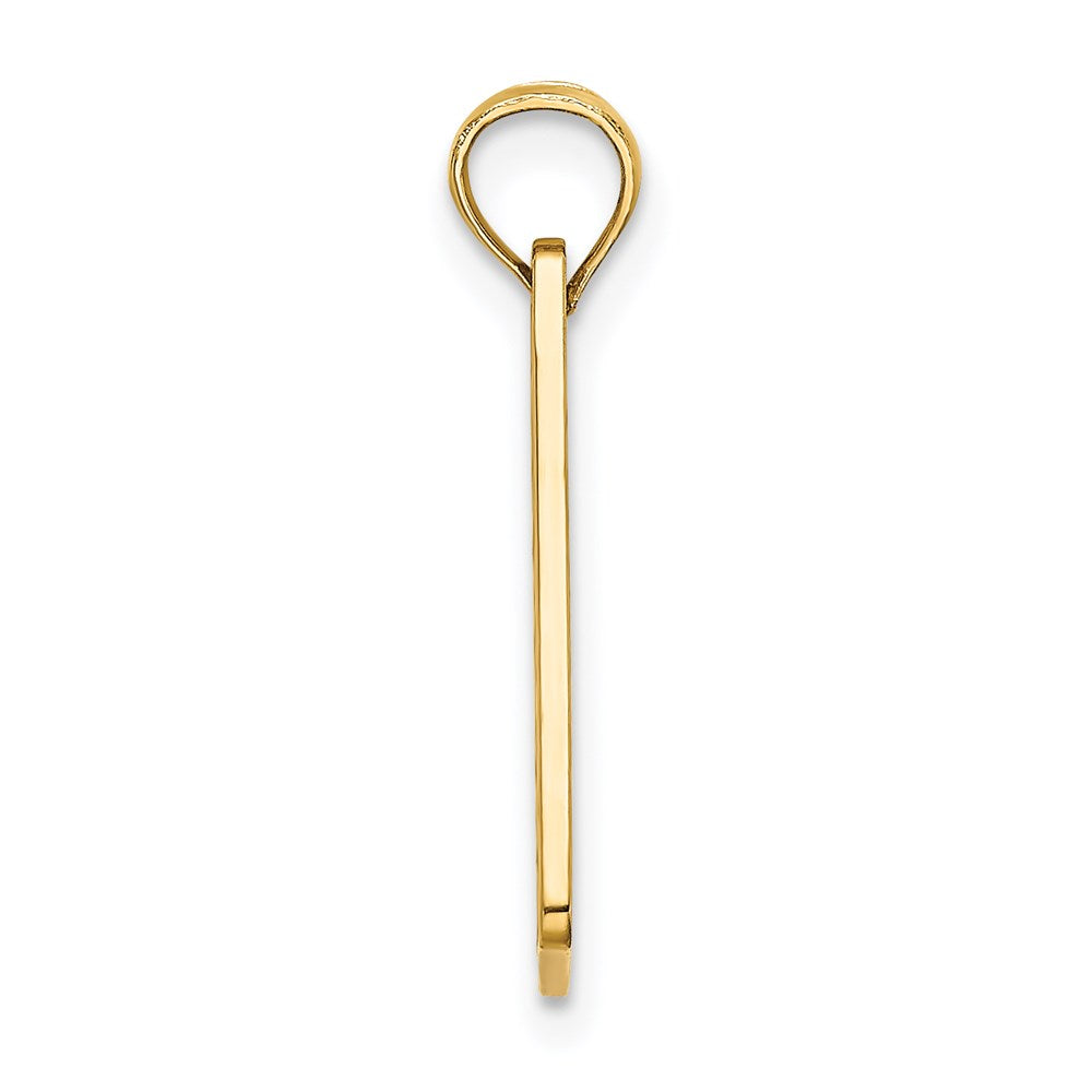 14K Textured FT. MYERS FLORIDA License Plate Charm