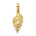 14K Mini Conch Shell Charm